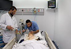 a doctor performing an Intubation procedure