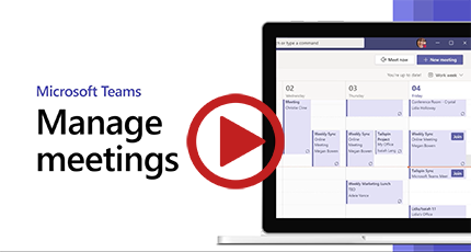 Manage meetings