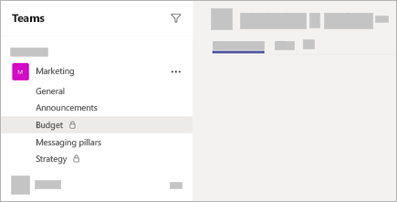 Create private channel