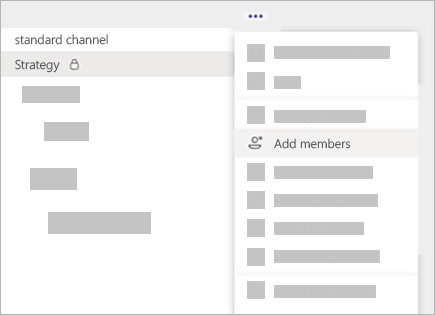 Add members to a private channel